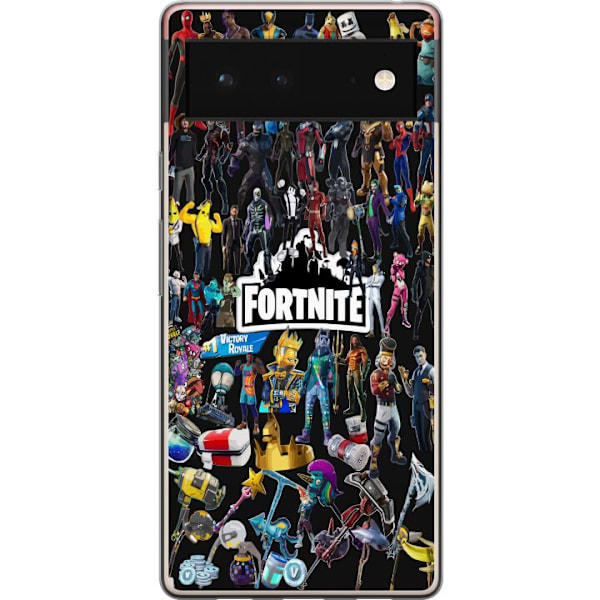 Google Pixel 6 Genomskinligt Skal Fortnite