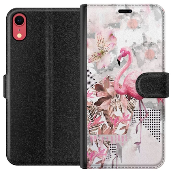 Apple iPhone XR Tegnebogsetui Flamingo