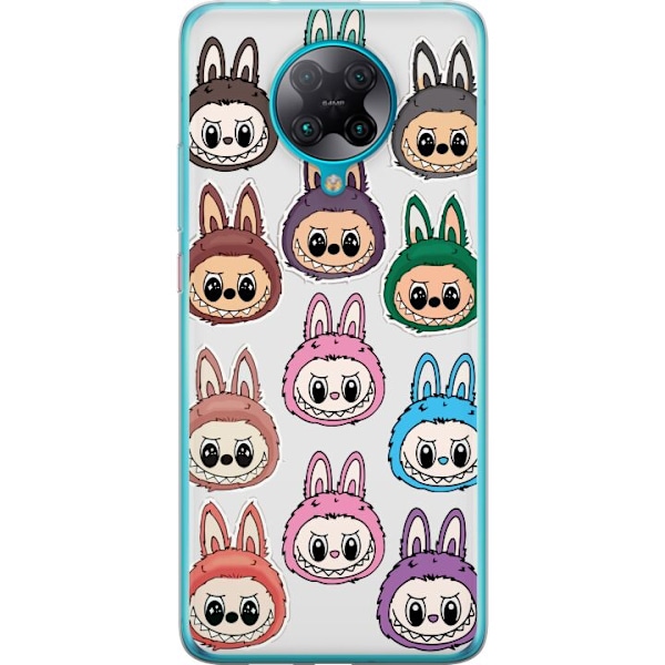 Xiaomi Poco F2 Pro Gjennomsiktig deksel Labubu Macaron Monster