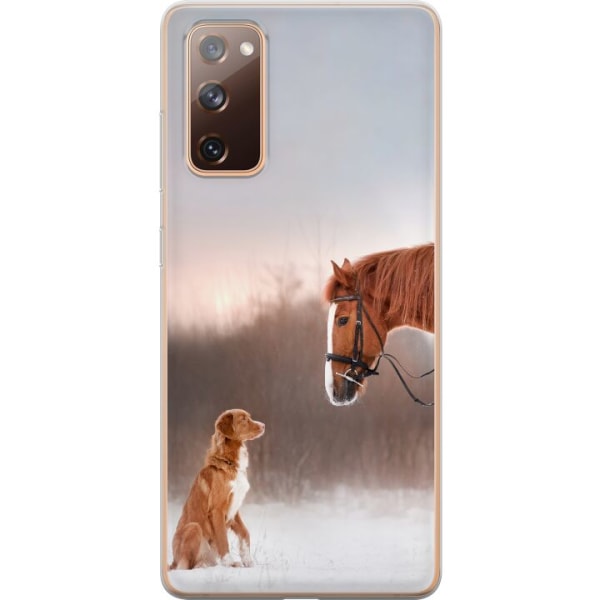 Samsung Galaxy S20 FE Deksel / Mobildeksel - Hest & Hund