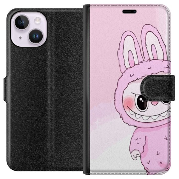 Apple iPhone 15 Lommeboketui Labubu Bunny-serien