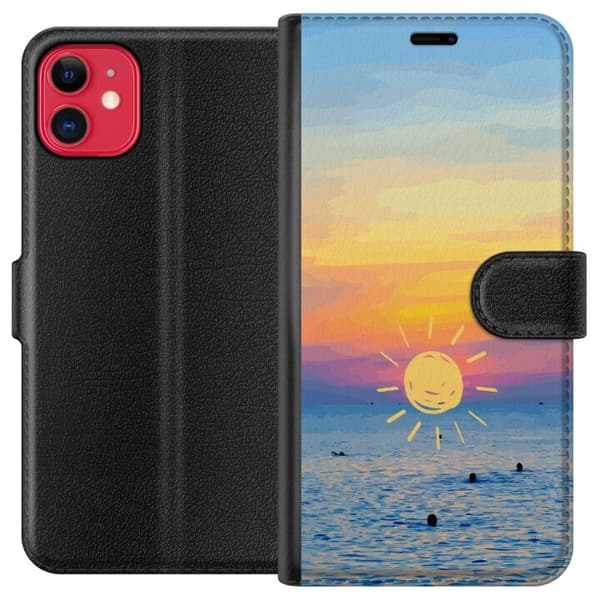 Yhteensopiva Lompakkokotelo Apple iPhone 11 Auringonlasku