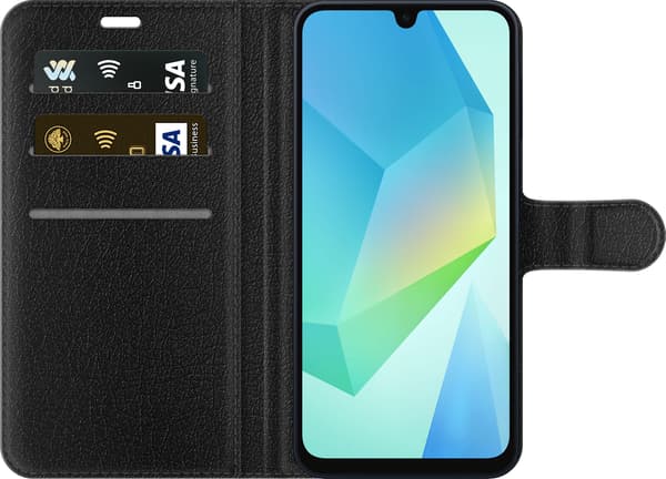 Kompatibel Tegnebogsetui til Samsung Galaxy A16 5G Monet – Blått stationsmotiv blå