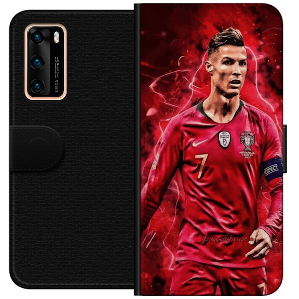 Huawei P40 Tegnebogsetui Ronaldo Færdigheder - CR7 Design for