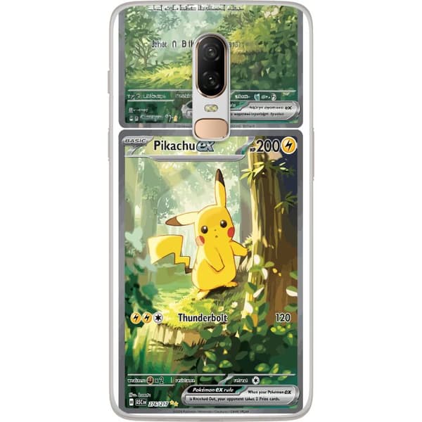 Kompatibelt Mobilskal till OnePlus 6 Pikachu grön