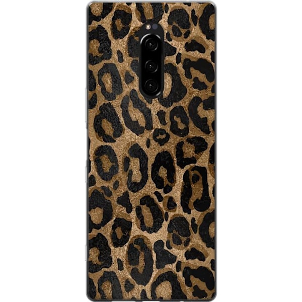 Sony Xperia 1 Gennemsigtig cover Leopard Luxe