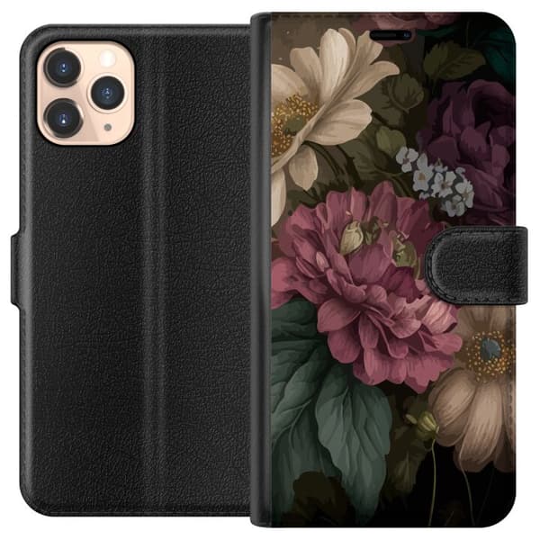 Kompatibelt Lommeboketui til Apple iPhone 11 Pro Blomster