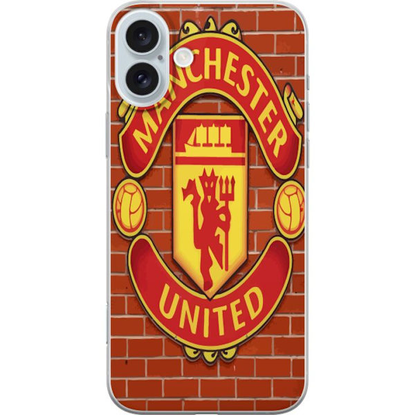 Apple iPhone 16 Plus Gennemsigtig cover Manchester United F.C.