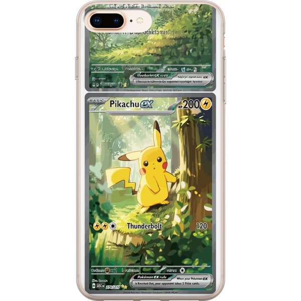 Kompatibelt Mobildeksel til Apple iPhone 7 Plus Pikachu grønn