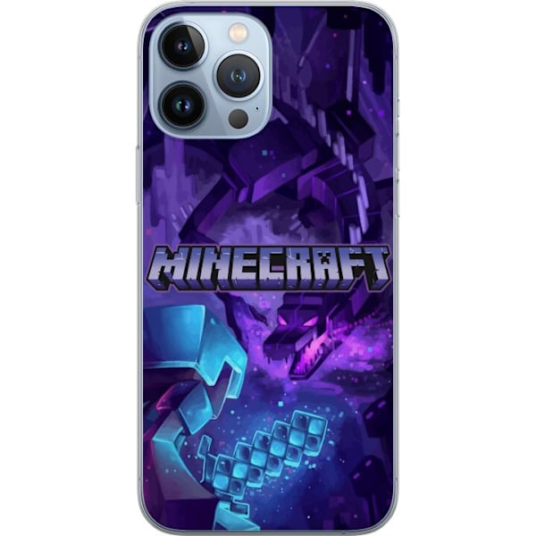 Apple iPhone 13 Pro Max Läpinäkyvä kuori Minecraft