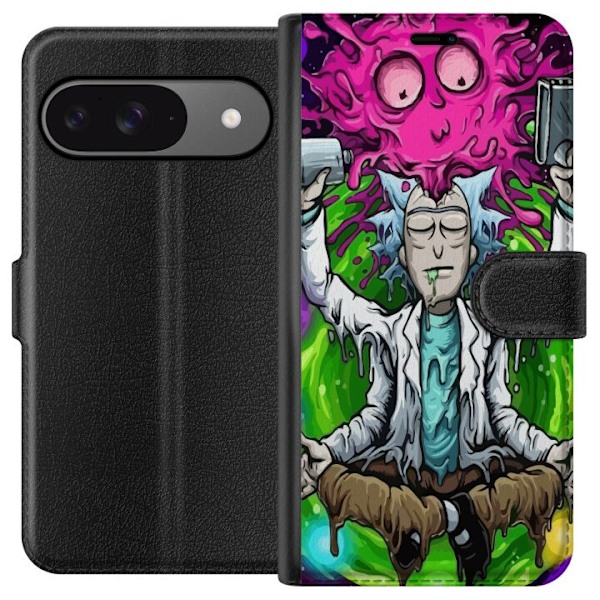 Google Pixel 9 Pro Tegnebogsetui Rick og Morty