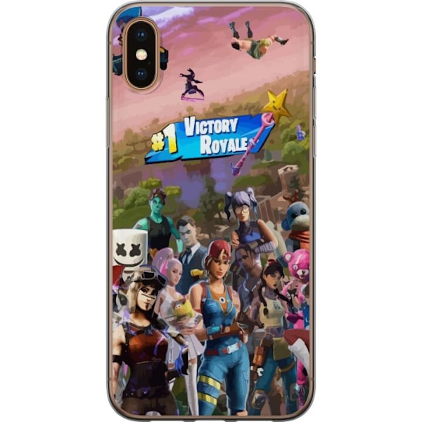 Apple iPhone XS Läpinäkyvä kuori Fortnite