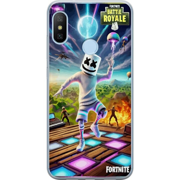 Xiaomi Mi A2 Lite Läpinäkyvä kuori Fortnite