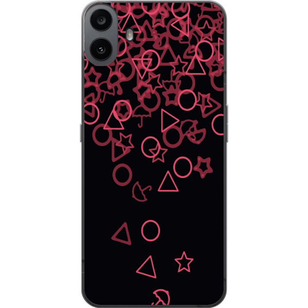 Nothing CMF Phone 1 Läpinäkyvä kuori Squid Game Ikoni Sarja Suosittu TV-peli Ikoni Graafinen Motiivi Aasialainen Trendi Draamasarja