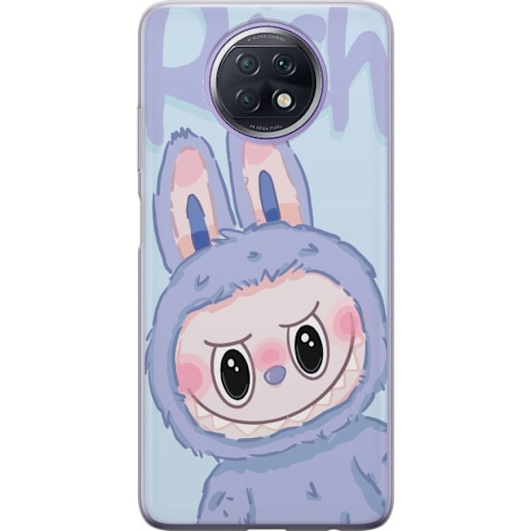 Xiaomi Redmi Note 9T Gennemsigtig cover Blå Kanin Labubu