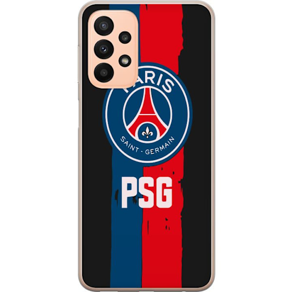 Samsung Galaxy A23 5G Läpinäkyvä kuori Paris Saint-Germain