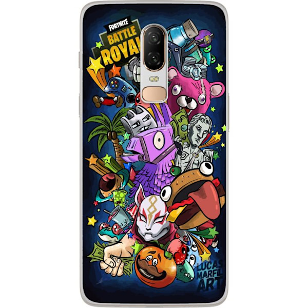 OnePlus 6 Gennemsigtig cover Fortnite