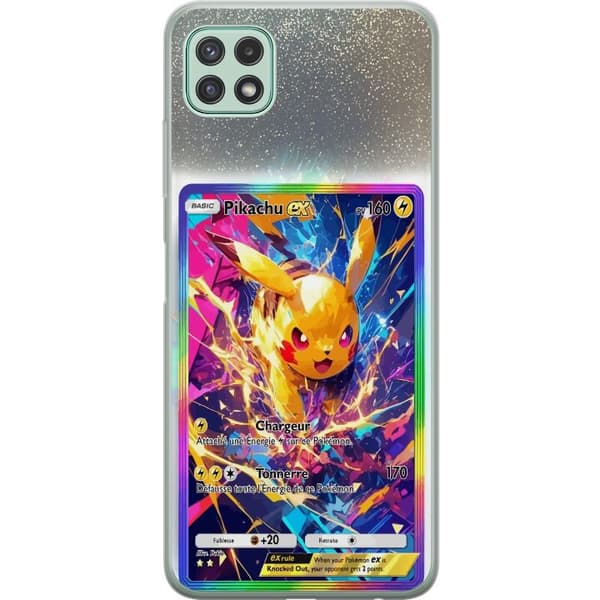 Kompatibelt Mobildeksel til Samsung Galaxy A22 5G Pikachu gul
