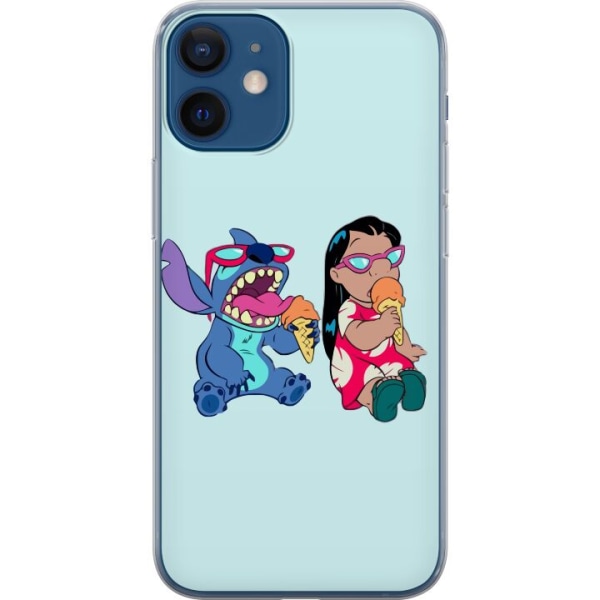 Apple iPhone 12 mini Gennemsigtig cover Lilo & Stitch