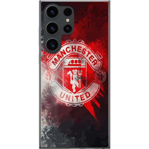 Samsung Galaxy S24 Ultra Läpinäkyvä kuori Manchester United