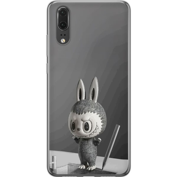 Huawei P20 Läpinäkyvä kuori Pop Mart MEGA LABUBU LABUBU Ske