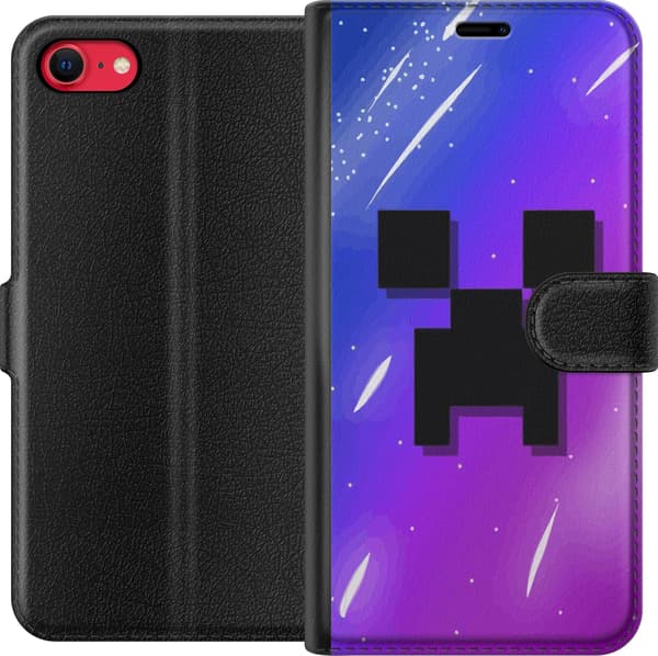 Kompatibelt Plånboksfodral till Apple iPhone SE (2022) Minecraft