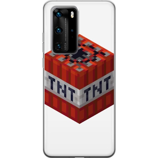 Huawei P40 Pro Genomskinligt Skal Minecraft TNT