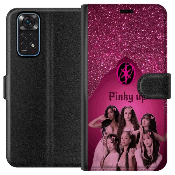Kompatibel Tegnebogsetui til Xiaomi Redmi Note 11 KATSEYE Pinky Up pink