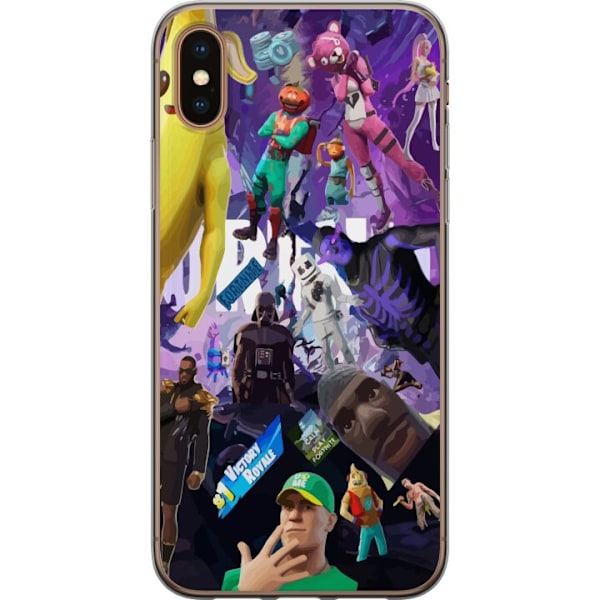 Apple iPhone X Läpinäkyvä kuori Fortnite