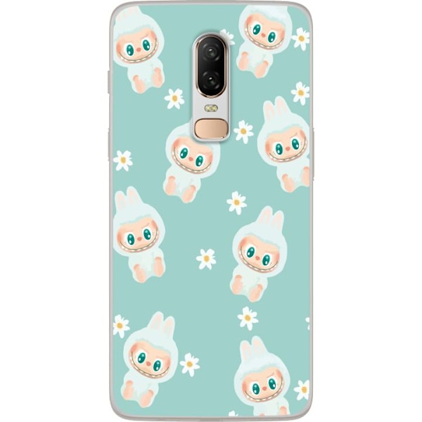 OnePlus 6 Läpinäkyvä kuori Labubu Candy Vibes