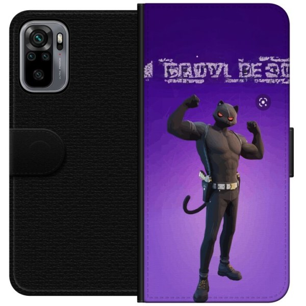 Xiaomi Redmi Note 10S Lommeboketui Fortnite - Meowscles