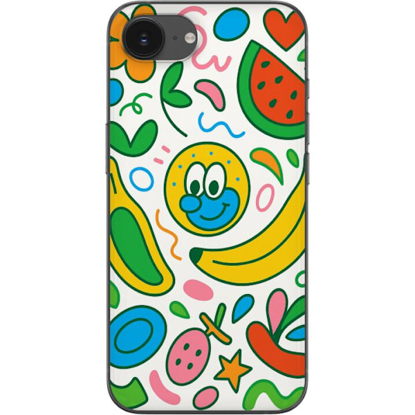 Apple iPhone 16e Gennemsigtig cover Sommerfugle Slør