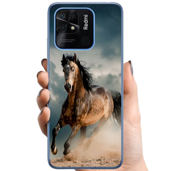 Xiaomi Redmi 10C TPU Matkapuhelimen kuori Hevonen