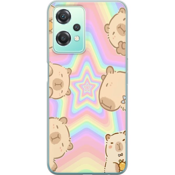 OnePlus Nord CE 2 Lite 5G Läpinäkyvä kuori Kawaii Capybara