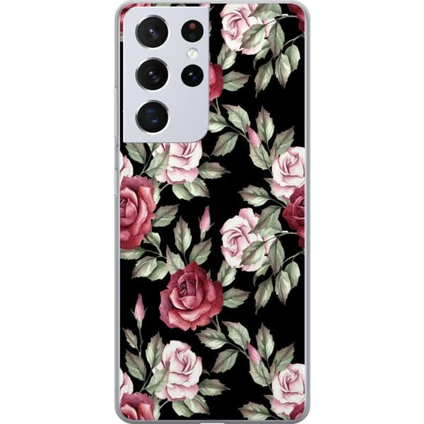 Kompatibelt Mobildeksel til Samsung Galaxy S21 Ultra 5G Blomster