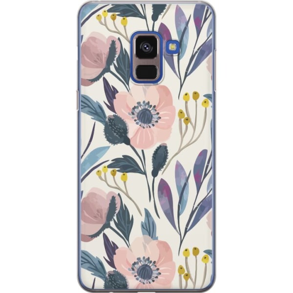 Samsung Galaxy A8 (2018) Genomskinligt Skal Blomsterlycka