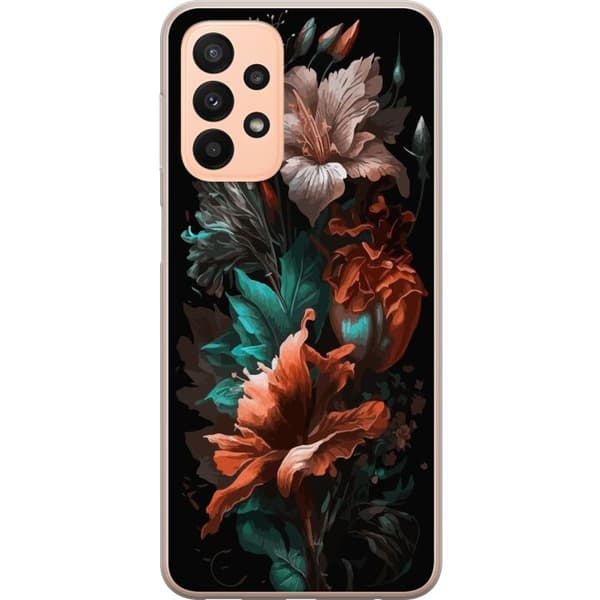 Kompatibelt Mobildeksel til Samsung Galaxy A23 Blomster