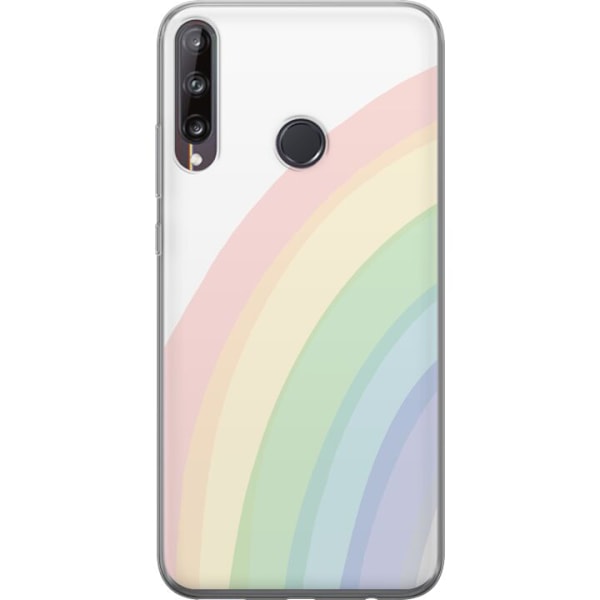 Huawei P40 lite E Gennemsigtig cover Regnbuen