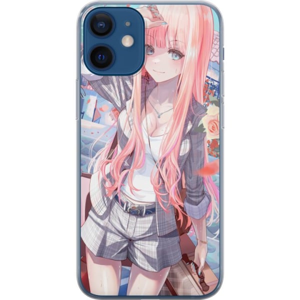 Apple iPhone 12  Cover / Mobilcover - Anime pige sød