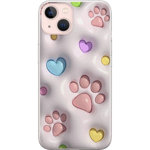 Kompatibelt Mobilskal till Apple iPhone 13 Fluffiga Tassar