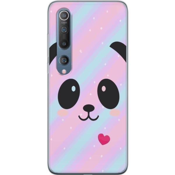 Xiaomi Mi 10 5G Gennemsigtig cover Regnbue Panda