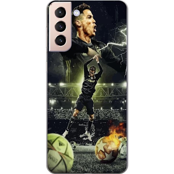 Samsung Galaxy S21 Läpinäkyvä kuori Ronaldo