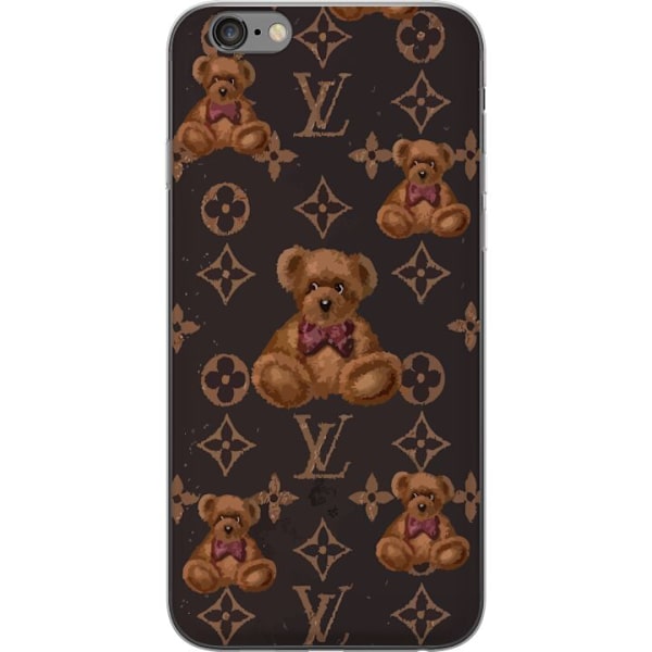 Apple iPhone 6 Plus Genomskinligt Skal Louis Vuitton Teddy Bear Mönster Lyx Mode Design Populärt Motiv Fashion Trend Lyxiga Accessoarer