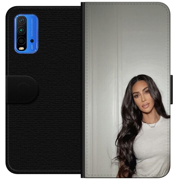 Xiaomi Redmi Note 9 4G Tegnebogsetui Kim Kardashian – Iconic Style Collection