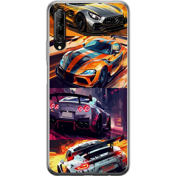 Huawei P smart Pro 2019 Läpinäkyvä kuori Ralli kuume - vauh