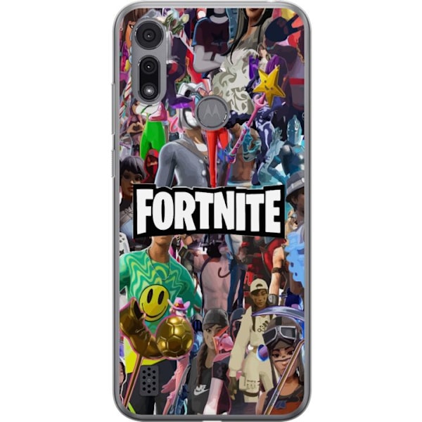 Motorola Moto E6i Gennemsigtig cover Fortnite