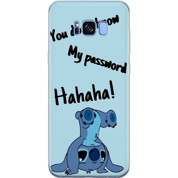 Samsung Galaxy S8 Läpinäkyvä kuori Stitch Text