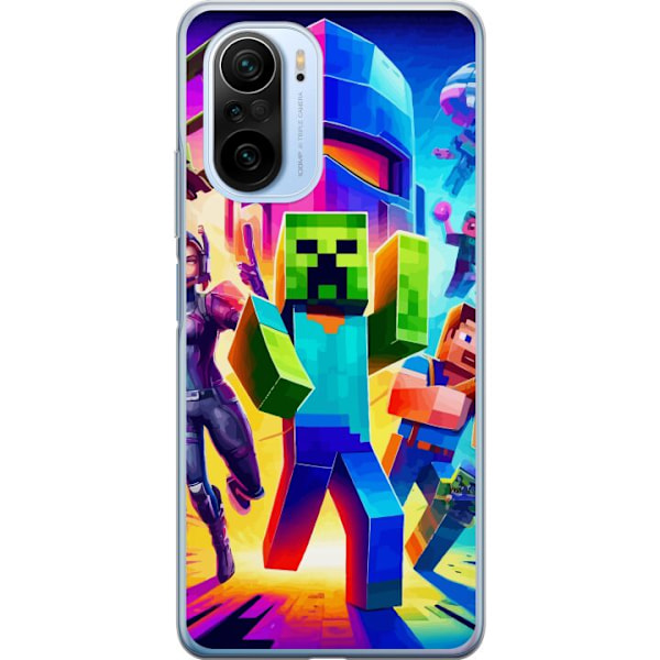Xiaomi Mi 11i Gennemsigtig cover Fortnite vs Minecraft