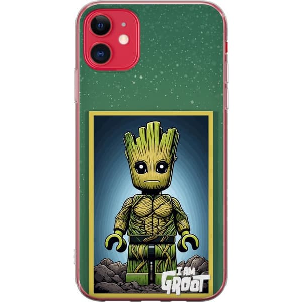 Kompatibelt Mobilskal till Apple iPhone 11 Robot med röda ögon grå