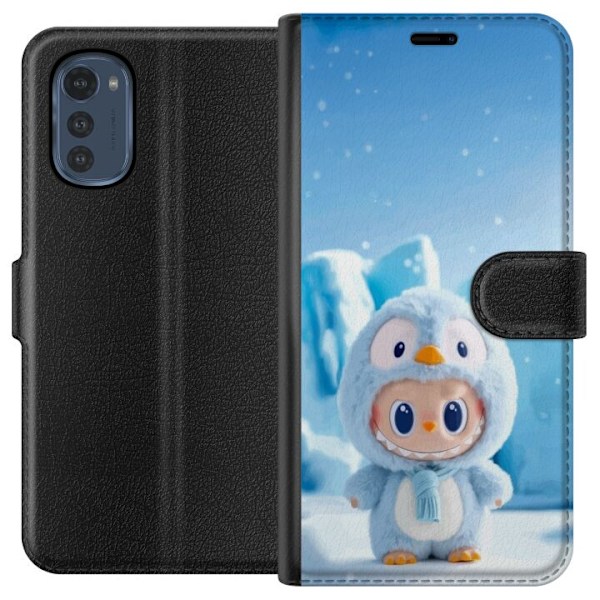 Motorola Moto E32s Tegnebogsetui sort ridder fortnite